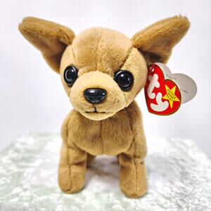 Ty Beanie Baby TINY the Dog Plush Toy Chihuahua w/ Hang Tag